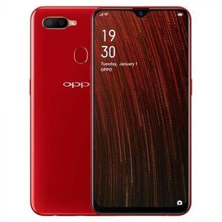 【新品】SIMフリー Oppo A5s レッド ガラスフィルム・ケース付き【海外版】の画像