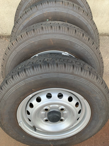 ダンロップ 2018年製 エナセーブ 145R12 6PR ホイール付4本セット