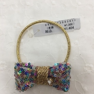 値下げ↓ヘアゴム（スパンコールリボン）