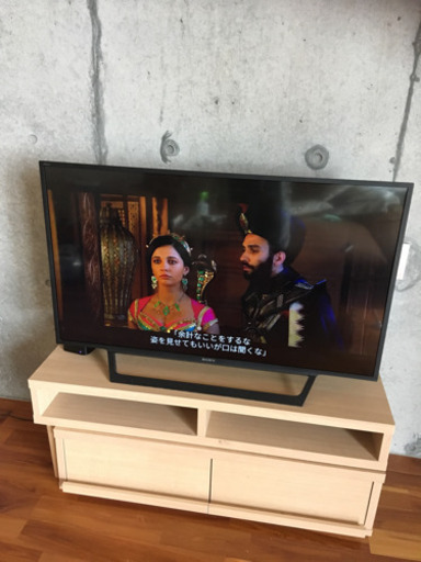 SONY液晶テレビ KJ-43W730E 2017年度製とニトリTV台、TVボードセット