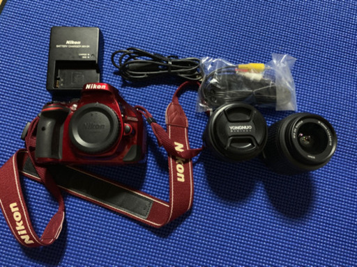 【大幅値下げ】NikonD5200レンズキット＋単焦点、ストロボ