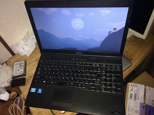 予約入りました。dynabook Satellite B552 F windows10 pro64ビット テンキー付き　バッテリー新品に交換済みです