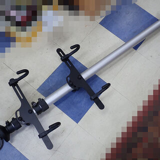 札幌 自転車スタンド 突っ張り棒式 上下に2台まで収納可能 中古品