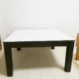 【差し上げます】ニトリこたつテーブル　750×750 ホワイト　...