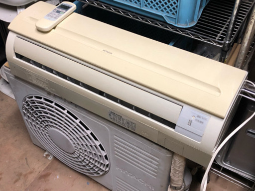 取付込！1ヶ月保証！日立 RAS-NJ22T 完全分解清掃渡し！冷房6畳～ 冷暖房エアコン 2.2Kw