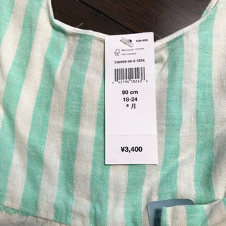 新品未使用  baby Gap   ボーダー ワンピース 90㎝の画像