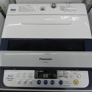 a3【杉並区・中野区/配送・設置無料】 ☆美品☆ 2014年製 洗濯機 Panasonic　6kg 型番NA-F60PB7