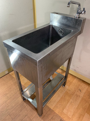 業務用 ステンレス 1層シンク流し台 蛇口付き W330xD600xH800mm