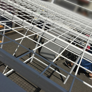 【自社配送は札幌市内限定】長谷川産業 ロフトベッド スチールベッド SK72-22WH 約1030×2120×1800mmの画像