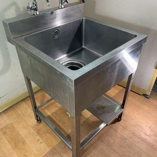 業務用 ステンレス 1層シンク流し台 W600xD600xH800mm