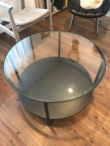 IKEA ガラスセンターテーブル美品
