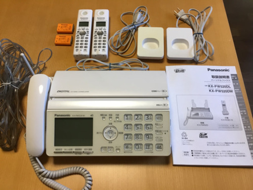 Panasonic ファックス電話機●子機2台付き●KX-PW520DW