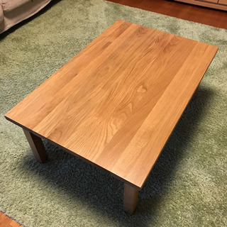 美品 無印良品 無垢 テーブル の画像