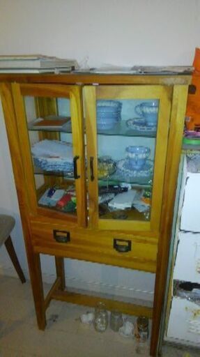 美品 大塚家具購入品‼︎キャビネット 食器棚 カップボード 収納棚 三越