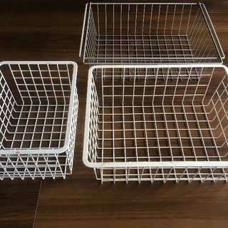ステンレスカゴ3点セット 収納 無印の画像