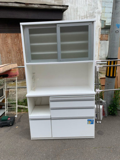 松田家具 キッチンボード 食器棚 レンジボード カード決済使えますよ。