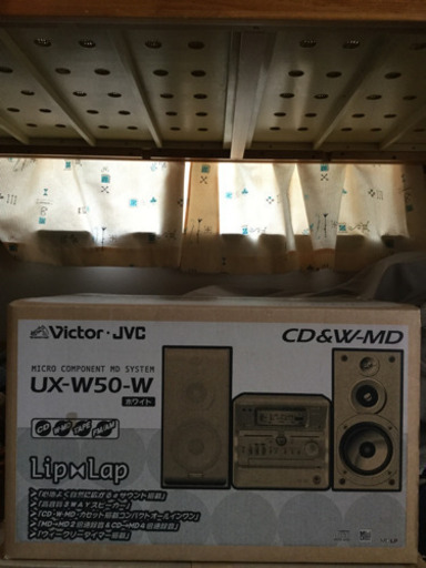 Victor UX-W50-W　マイクロコンポーネントMDシステム（CD/ダブルMD/カセット/FM/AM コンポ）