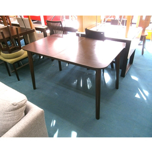 札幌【天板が広がるダイニングテーブル】幅120/150cm バタフライ式 エクステンション式 食卓テーブル 本郷通店