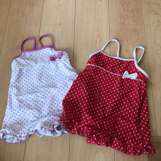 子供用水着 サイズ110 色違い2着セット 双子