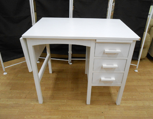 unico/ウニコ ノート バタフライ デスク ホワイト/白 北欧スタイル NOTE 片袖デスク 平机 袖机 勉強机 学習机 ☆ PayPay(ペイペイ)決済可能 ☆ 札幌市 清田区 平岡