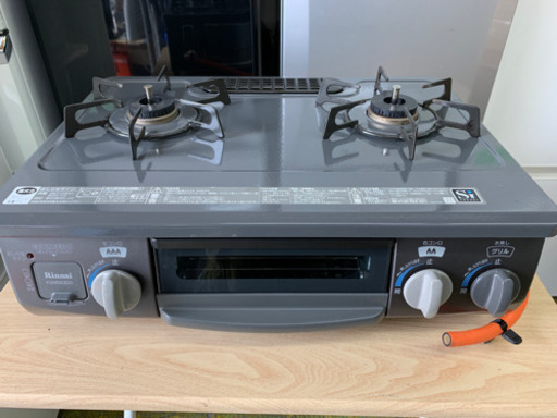 ガスコンロ リンナイ プロパン 2017年 LPガス ガスレンジ ガス台 KGM563DGL 左強化 川崎区 IC