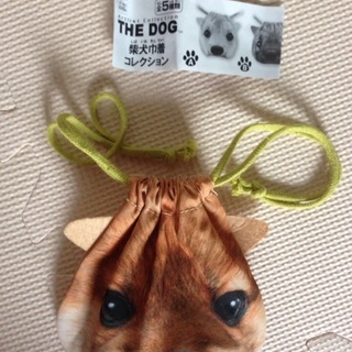 【新品】柴犬 ポーチ 巾着袋 しば犬 THE DOG 柴犬巾着コ...