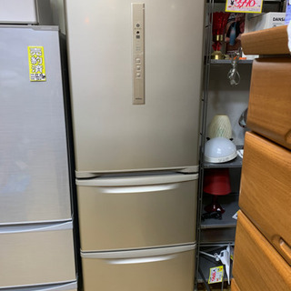 2017年製 Panasonic パナソニック 365L冷蔵庫 ECONAVI INVERTER NR-C37FM-N
