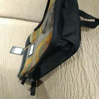 ハリスツイード　Harris Tweed デイバック　リュック　チェック　緑の画像