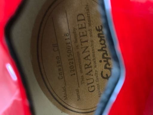 Epiphone Casino エピフォン カジノ ビグスビーアーム付き