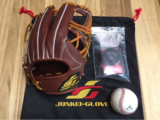 新品！ 拘りジュンケイ硬式グラブ！