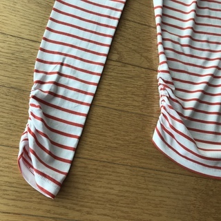 ●美品 23区 カットソー  ホワイトに赤のボーダーの画像