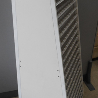 ミシン糸ケース 珍品 シャッペスパン 陳列棚 イエローホビンの薄地用 H145cm ディスプレイラック 昭和レトロ 什器 ペイペイ対応 札幌市西区西野の画像