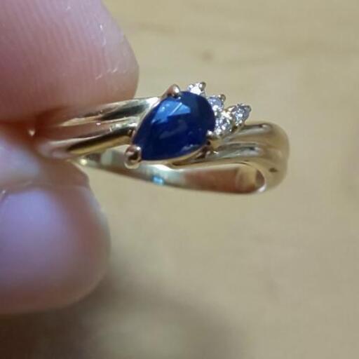 【決まりました！】K18サファイアリング