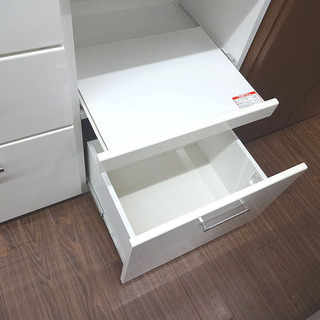 札幌 引き取り セパレート食器棚/キッチンボード 白 大型 レンジ台