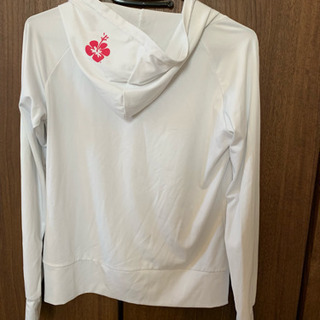 水着用ラッシュガード  白の画像