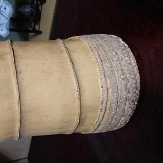 ★縦型竹製花器★　（花瓶　生け花）の画像