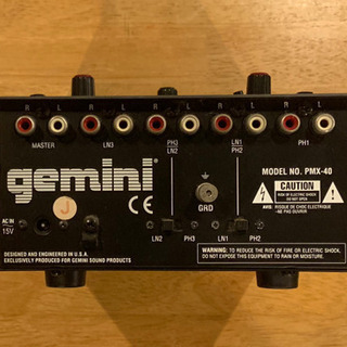 Gemini PMX40 jステレオプリアンプミキサー　の画像