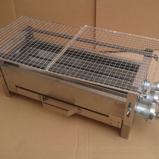 代引き発送可能　３本バーナー【業界最安値級 新品焼台やきとり等】火床うなぎとり皮いか焼き団子海鮮豚串焼き鳥物器祭り 花見春フェスイベント自治町内会組合の画像