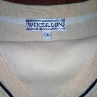 激安❢美品❢委託品❢刺繍柄入りメーカーWIKE&LON上下セットアップ❢7分袖&7分パンツ❢3Lサイズ❢の画像