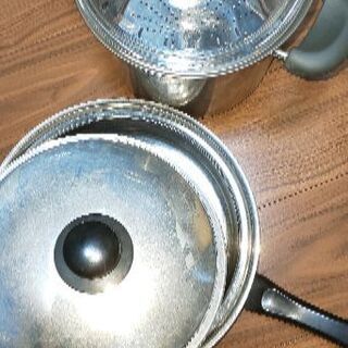 パスタ鍋 フライパン差し上げますの画像