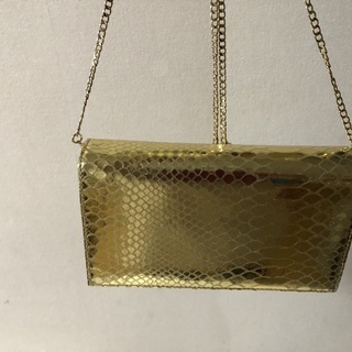 【新品・未使用】ゴールドパーティーバック