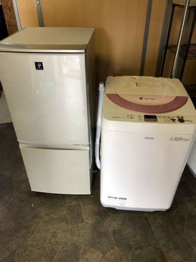 SHARP 冷蔵庫&洗濯機 セット 【配達設置可能】