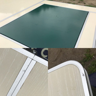 ★グリル対応★広い折りたたみテーブル★高さ二段階の画像