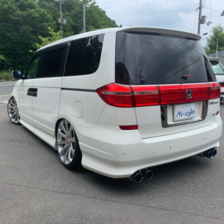 エリシオン　プレステージ　ＳＺ　１９年式　ＲＳ－Ｒ車高調　２０インチアルミホイール　の画像
