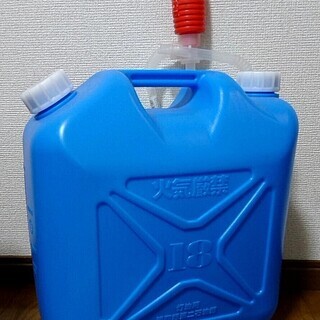 ストーブ　ポリタンク　手動給油ポンプセットの画像