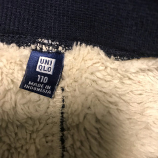 2本セット サイズ110 ユニクロ 冬用ズボン フワフワの画像