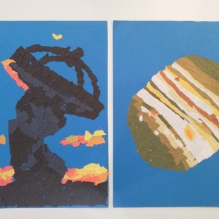宇宙ちぎり絵