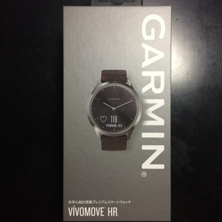 全国郵送・代引き・送料込み！！値下げ！GARMIN VIVOMOVE HR ブラックシルバーの画像