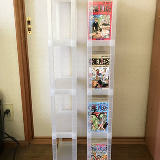 コミックラック4段 2セット(マンガは付きません)の画像