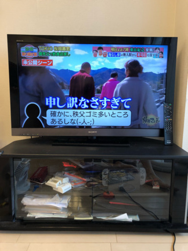 引越し売り テレビ、テレビ台セット